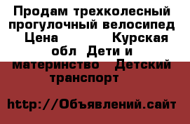 Продам трехколесный прогулочный велосипед › Цена ­ 2 700 - Курская обл. Дети и материнство » Детский транспорт   